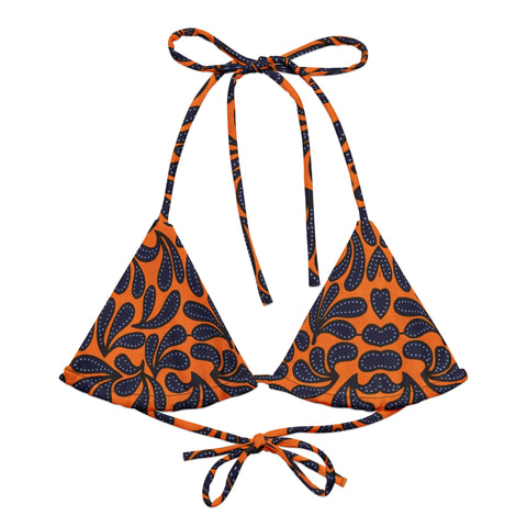 Miya "AFRICA" recycled string bikini top