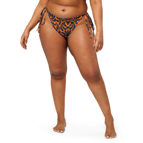 Miya "AFRICA" recycled string bikini bottom