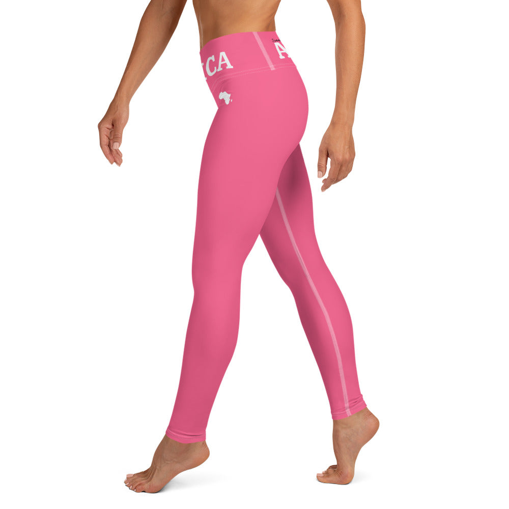 Barbie Pink Yoga Pants Women's Cut & Sew Casual Leggings