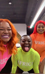 Neon Orange & 3M “AFRICA” Bodysuit