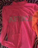 Neon Pink & 3M “AFRICA” Bodysuit
