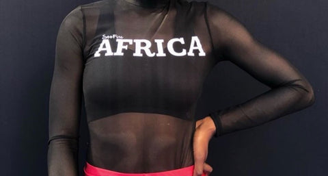 The Classic Black & White "AFRICA" Bodysuit (RESTOCKED)