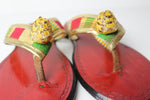 African Royal Queen Slippers- Size 8-8 1/2-  US WOMENS