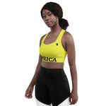 Longline AFRICA by SooFire (Neon/Black) sports bra