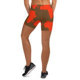 AFRICA is a CONTINENT Shorts by SooFire Style 2 (Red-Orange/Brown)