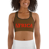AFRICA By SooFire Sports bra (Red-Orange/Brown)