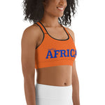 New AFRICA by SooFire Sports bra (Blue/Orange)