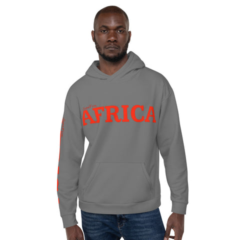Unisex (Red/Grey) AFRICA Hoodie