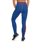 AFRICA by SooFire Yoga Leggings (Red/Blue) w/pockets