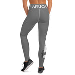 AFRICA by SooFire Yoga Leggings (Grey/White) w/pockets