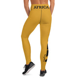 AFRICA by SooFire Yoga Leggings (Palm Nut/Black) w/pockets