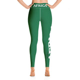 AFRICA by SooFire Yoga Leggings (Naija Green) w/pockets