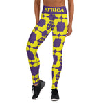 AFRICA Continent by SooFire Yoga Leggings (Laker) w/pockets