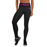 AFRICA by SooFire Yoga Leggings (Fuschia/Black) w/pockets