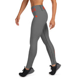 AFRICA by SooFire Yoga Leggings (Red/Grey) w/pockets