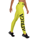 AFRICA by SooFire Yoga Leggings (Neon/Black) w/pockets