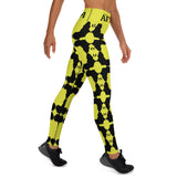 AFRICA Continent by SooFire Yoga Leggings (Neon/Black) w/pockets
