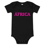 Baby #AFRICA One Piece T-Shirt (Fuchsia)