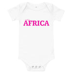 Baby #AFRICA One Piece T-Shirt (Fuchsia)