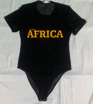 Black & Yellow AFRICA (short sleeve) Bodysuit