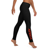 New AFRICA By SooFire Leggings (Red/Black) Style 2 *White Stitches