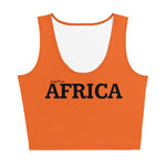 AFRICA Sublimation Cut & Sew Crop Top Style 2 (ORANGE)