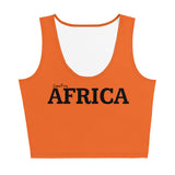 AFRICA Sublimation Cut & Sew Crop Top Style 2 (ORANGE)