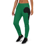 Women's AFRICA Joggers (Black/Green)