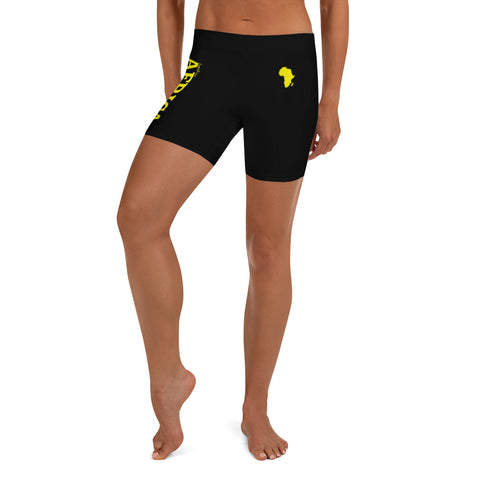New AFRICA Shorts Style 2 (Yellow/Black)