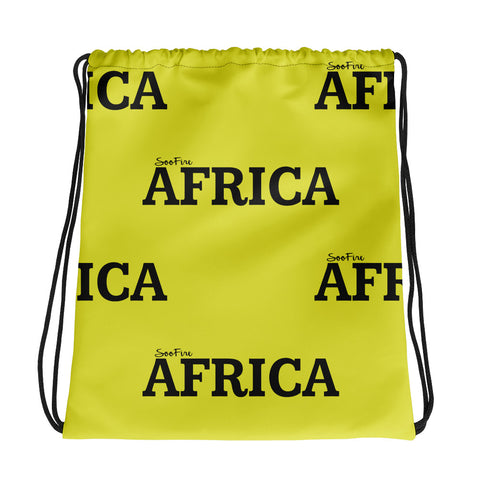 AFRICA Drawstring bag (NEON) PRINT