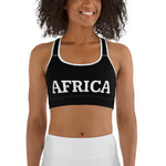 New AFRICA by SooFire Sports bra (White/Black)