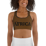 AFRICA By SooFire Sports bra  (BROWN)