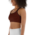 New AFRICA Continent Style 2 Sports bra (Red/Black)