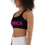 New AFRICA by SooFire Sports bra (Fuschia/Black)