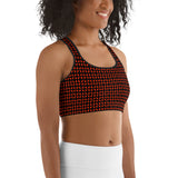 New AFRICA Continent Style 2 Sports bra (Red/Black)