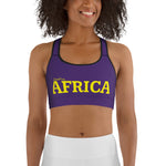 New AFRICA by SooFire Sports bra (Lakers)