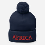 Pom Pom AFRICA Knit Cap | Red /Pick Cap color