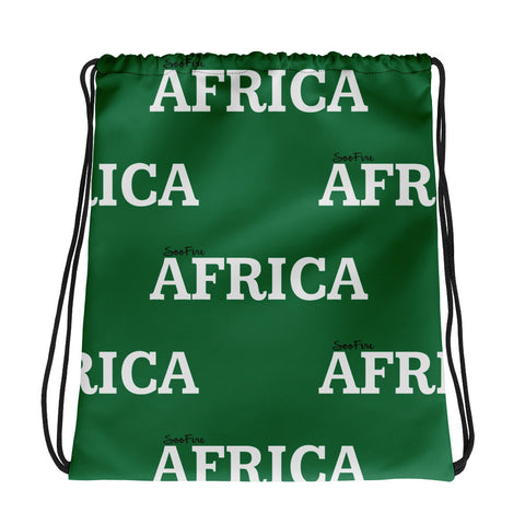 AFRICA Drawstring bag (GREEN)
