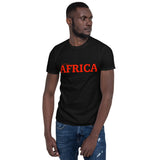 AFRICA by SooFire Short-Sleeve Unisex T-Shirt (Red/Black)