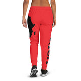 Women's AFRICA Joggers (Black/Red)