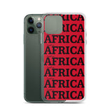 AFRICA Red iPhone Case