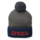 Pom Pom AFRICA Knit Cap | Red /Pick Cap color