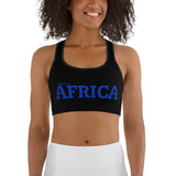 New AFRICA by SooFire Sports bra (Blue/Black)