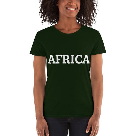 AFRICA Women's short sleeve T-shirt Design 2 (4 colors)