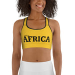 AFRICA By SooFire Sports bra (DEEP YELLOW)