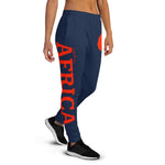 Women's AFRICA Joggers (Red/Navy Blue)