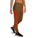 Women's AFRICA Joggers (Red/Brown)