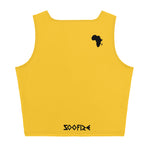 AFRICA Sublimation Cut & Sew Crop Top Style 2 (DEEP YELLOW)