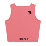 AFRICA Sublimation Cut & Sew Crop Top Style 2 (PINK)