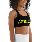 New AFRICA by SooFire Sports bra (Yellow/Black)